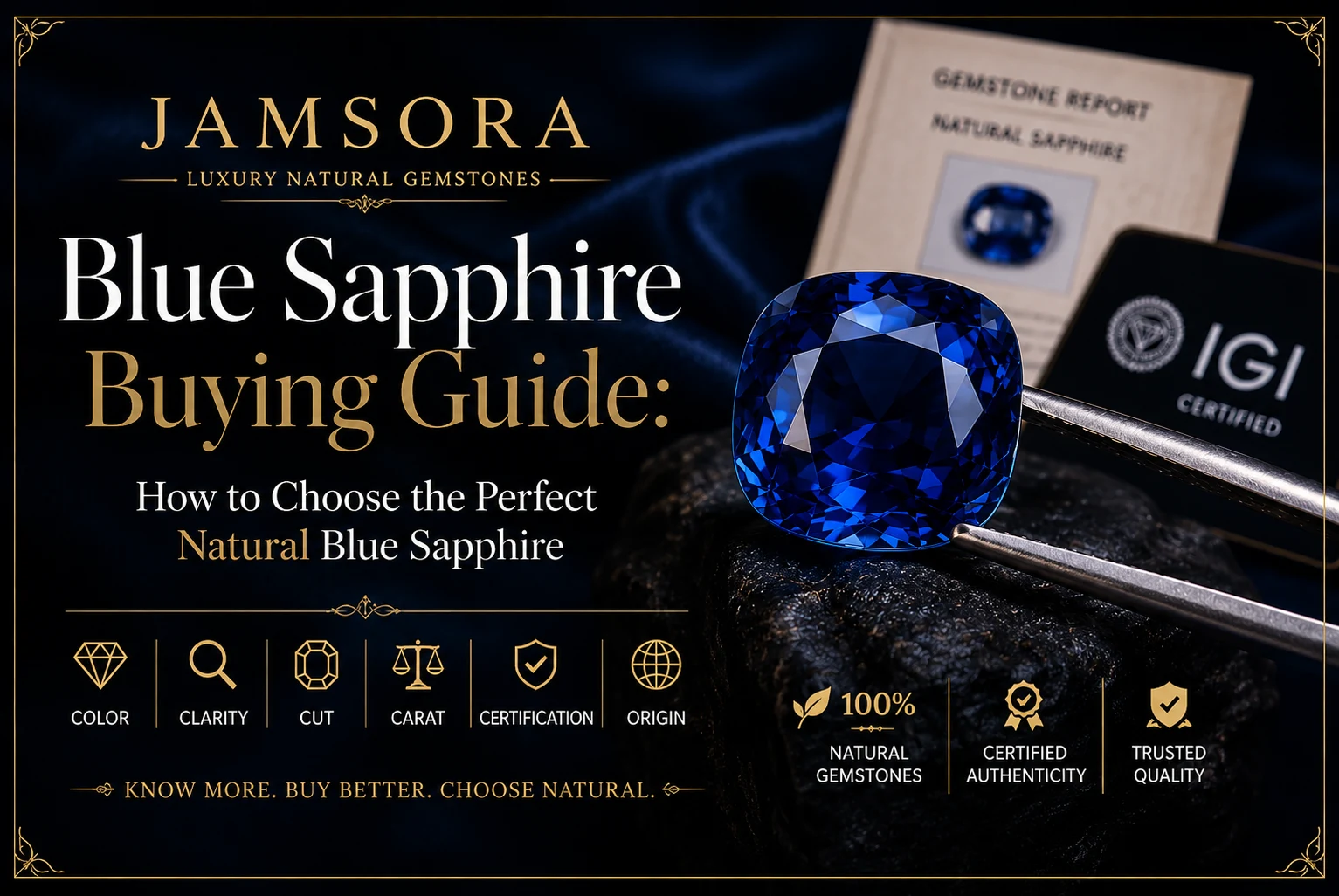 Blue Sapphire Buying Guide: How to Choose the Perfect Natural Blue Sapphire
