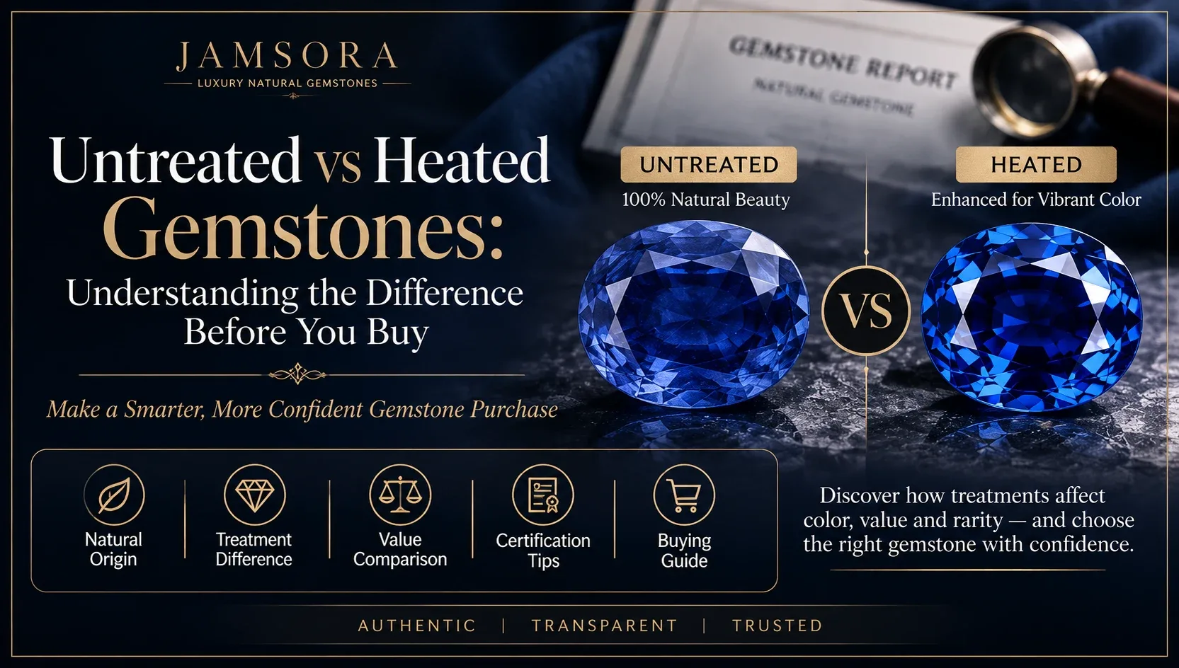 Untreated vs Heated Gemstones: Understanding the Difference Before You Buy