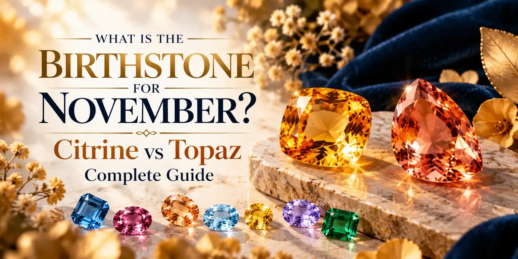 What Is the Birthstone for November? Citrine vs Topaz – A Complete Guide