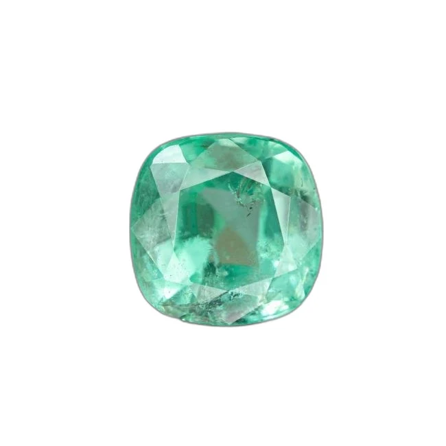 0.6 cts Untreated Cushion Emerald