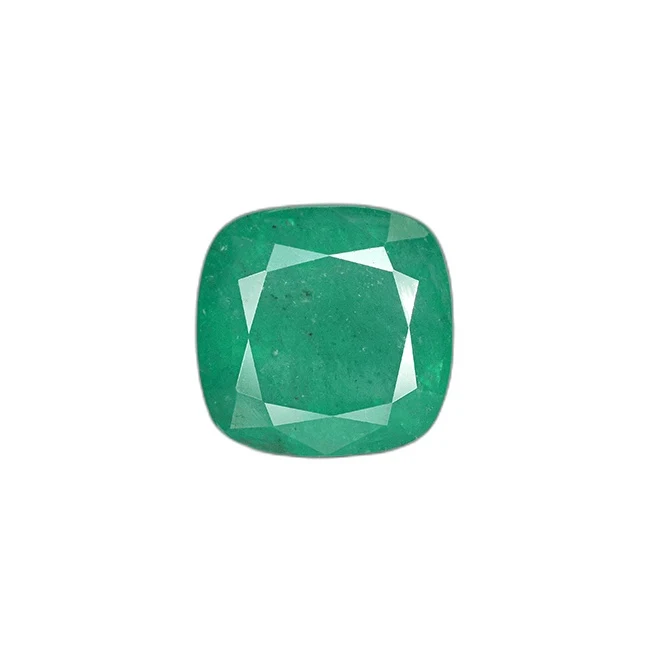6.39 cts Untreated Cushion Emerald