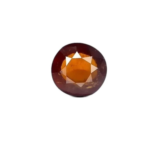 6.34 cts Untreated Round Hessonite