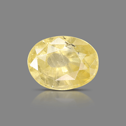 2.55 Carat Natural Untreated Yellow Sapphire – Oval
