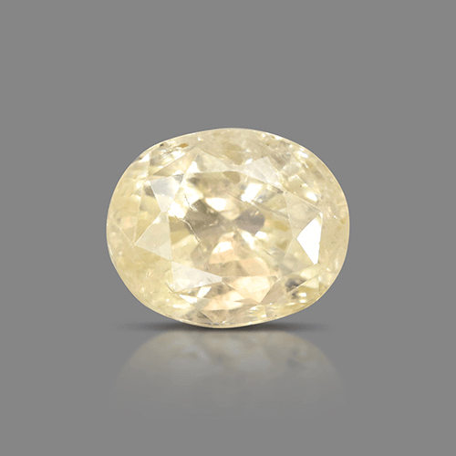 7.01 Carat Natural Untreated Yellow Sapphire – Oval