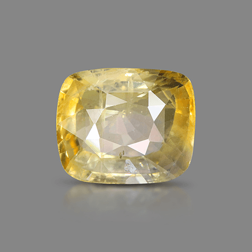 5.02 Carat Natural Untreated Yellow Sapphire – Cushion