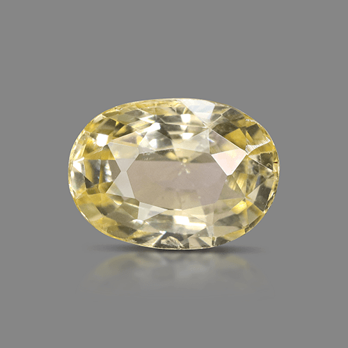 2.10 Carat Natural Untreated Yellow Sapphire – Oval
